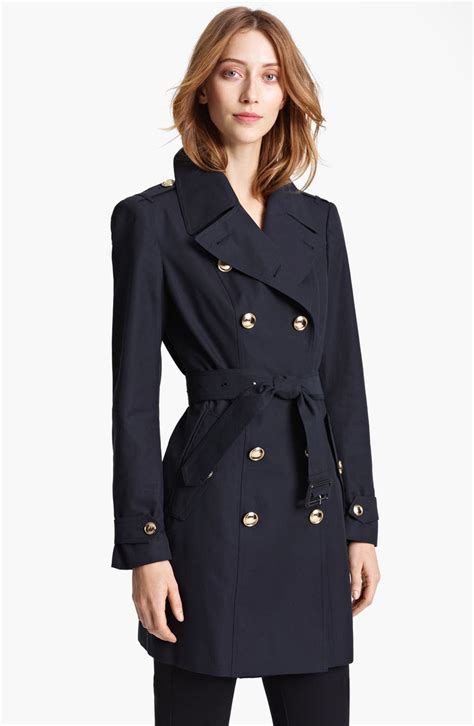 burberry gold button trench